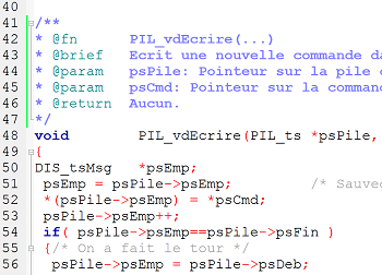 Capture de sources C embarqué
